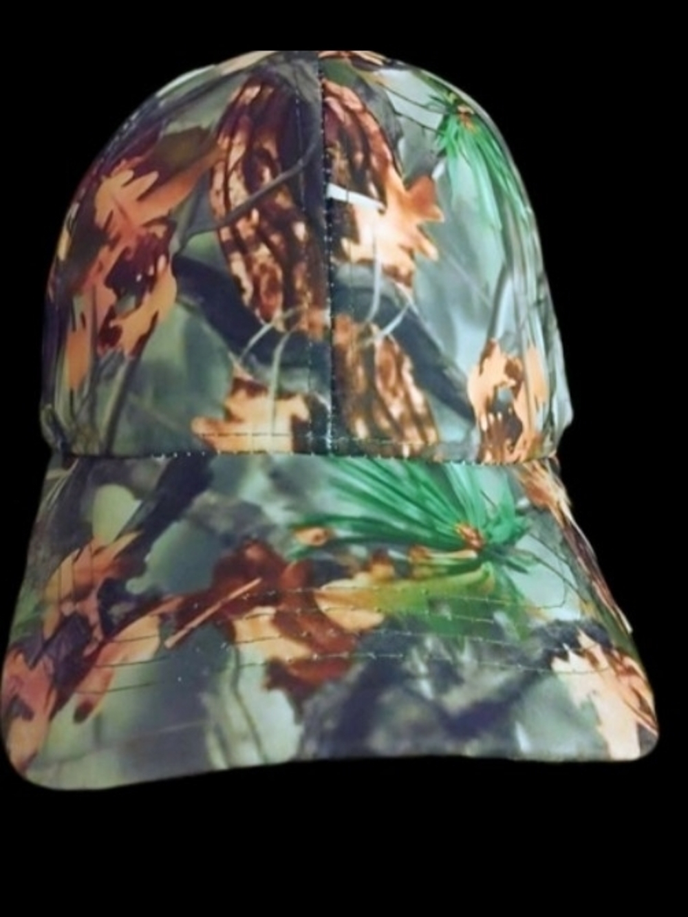 Unisex Camo Baseball Cap in Green and Brown